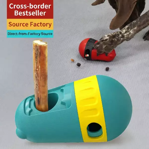 2-in-1 Bully Stick Holder & Slow Feeder Dog Puzzle Toy