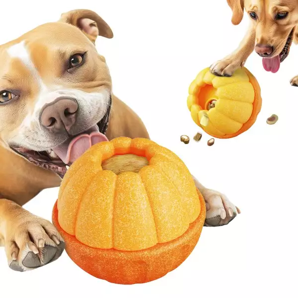 Orange Shaped Freezable Dog Toy | Indestructible Treat Dispenser | Wholesale