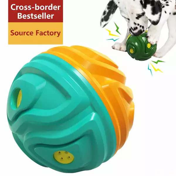 Squeaky Textured Dog Chew Ball | 3 Sounds + Soft TPR Hard ABS | Wholesale