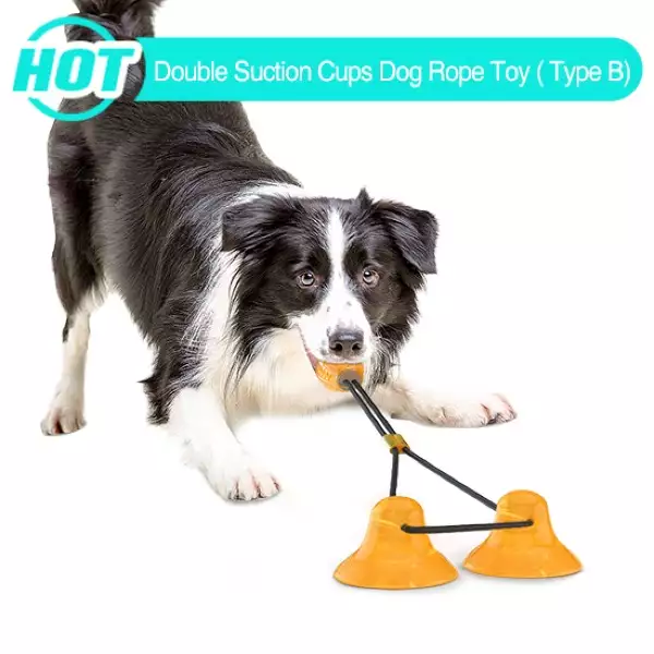 Pet Toy Manufacturer | Double Suction Cup Tug Toy for Aggressive Chewers | OEM