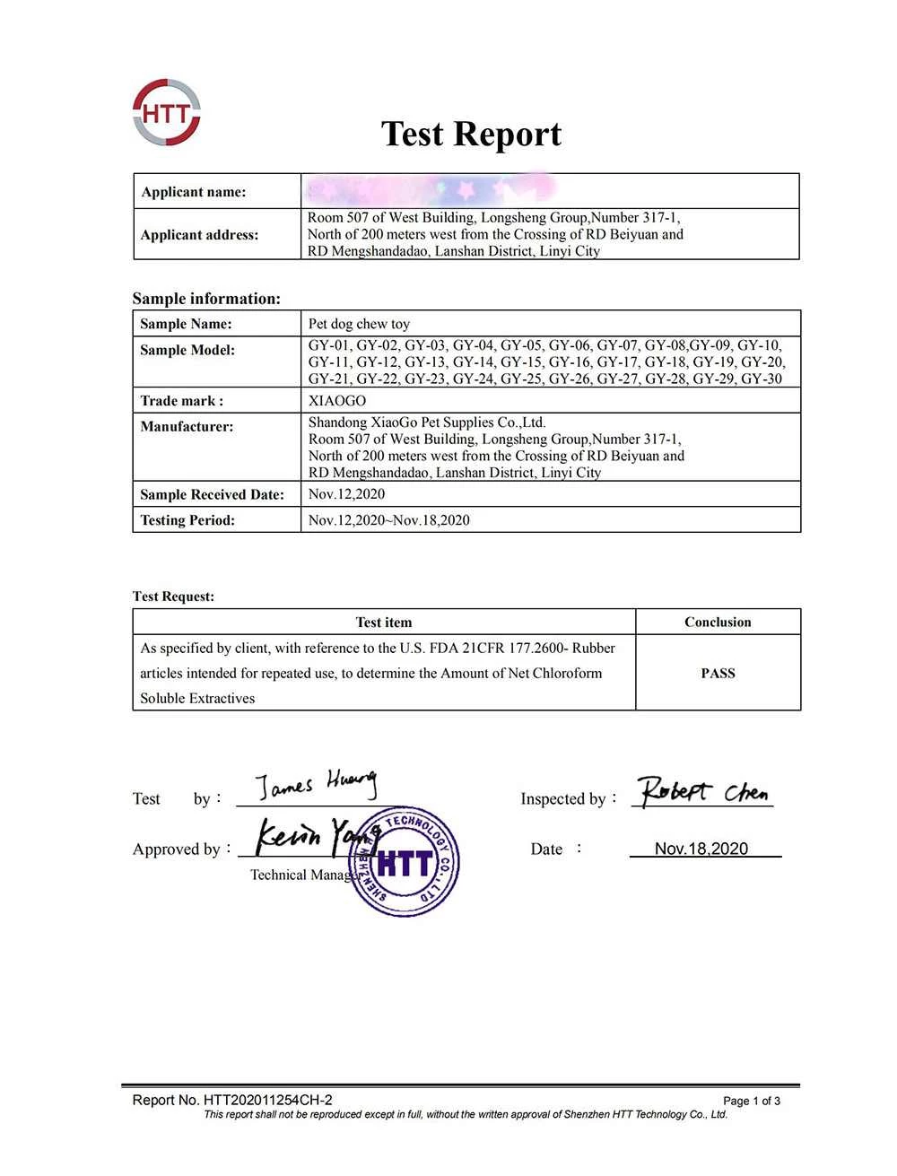 Certificate 1